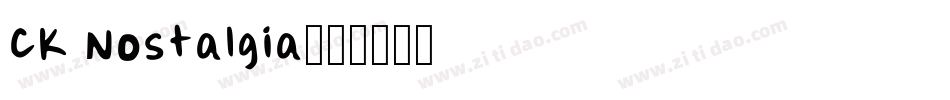 CK Nostalgia字体转换